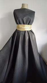 Imitație de piele Neagru spre Gri PIE1009